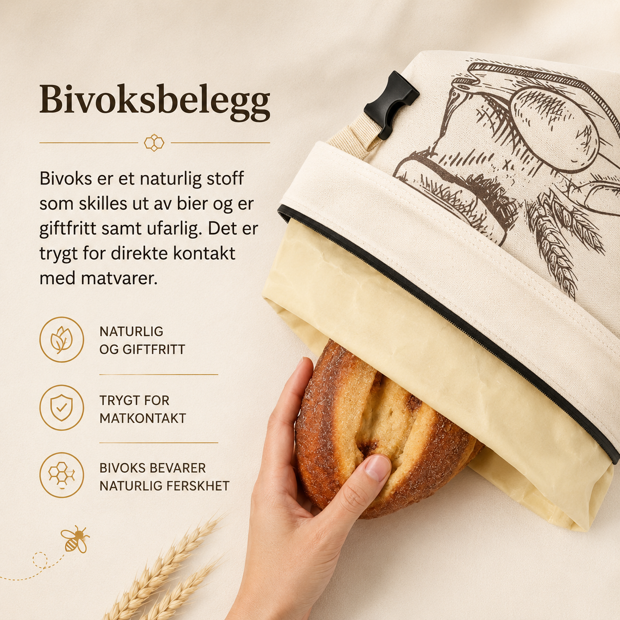Bivoks Brødpose